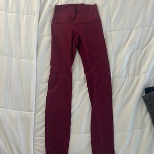 Lululemon Wunder Under Luxtreme — Cranberry